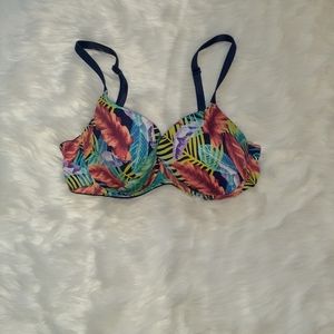 Victoria Secret Pink where everywhere bra floral print 36c